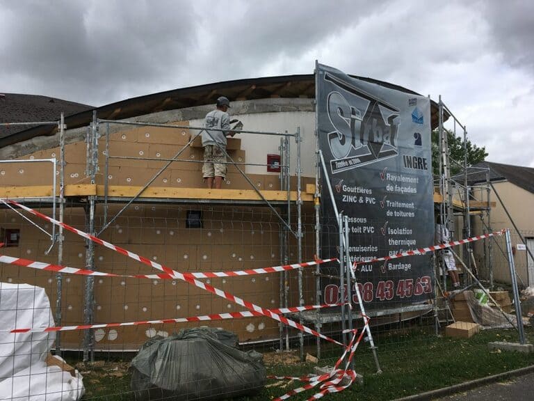 Isolation extérieure de maison